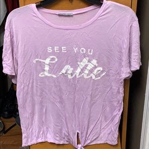 Charlotte Russe See You Latte shirt